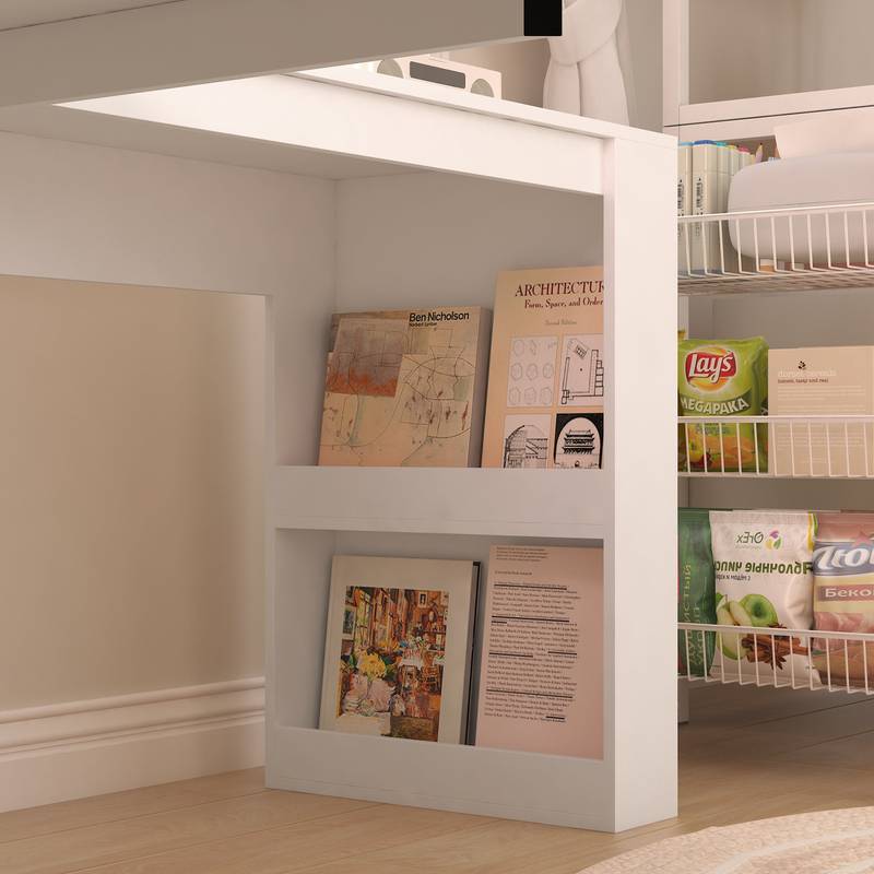 Smart Corner Desk with Storage & Outlets