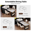 Stylish Expandable Kitchen Island with Storage and Power Outlet
