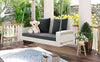Cozy Wicker Swing for Two