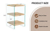 Stylish Trio Storage Nightstand