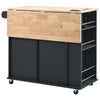 Versatile Kitchen Island with Power Outlet & Wheels
