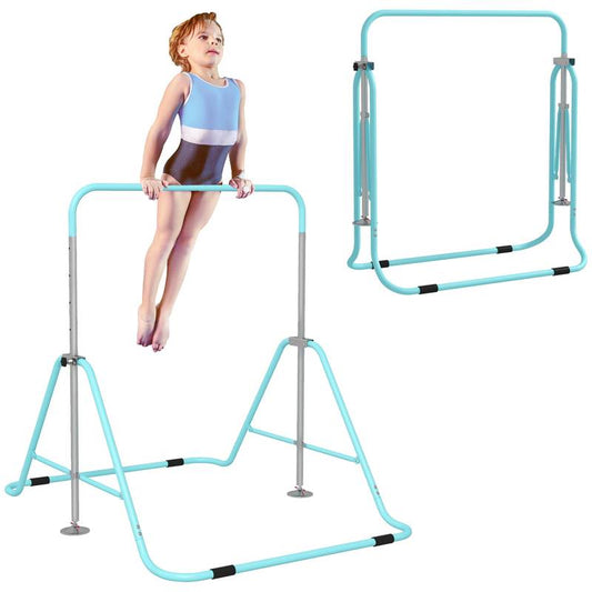 Kids' Adjustable Gymnastics Bar with Shock Absorption - Home Training Made Fun!