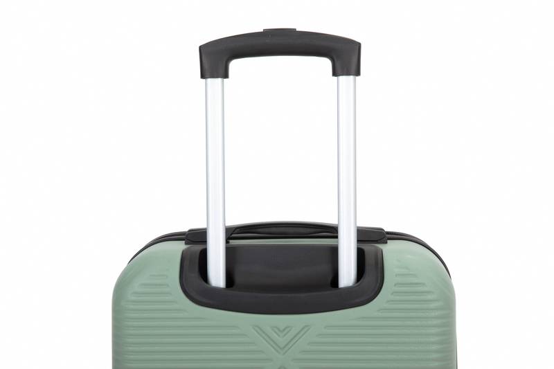 Olive Green Travel Set: Stylish Suitcase & Makeup Box Combo