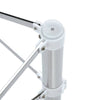 Compact Silver Folding Table Frame