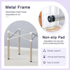 Compact Silver Folding Table Frame