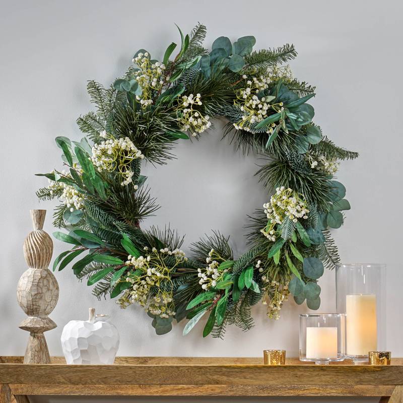 Eucalyptus & Pine Star Wreath