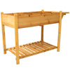 Garden Buddy Elevated Planter with Foldable Table & Storage