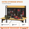 Versatile Rolling Workbench with Pegboard and Outlets