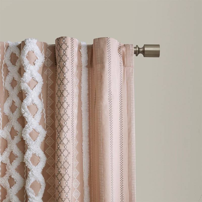 Chic Cotton Stripe Curtain Panel
