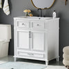 Charming Retro Bathroom Vanity with Soft Close Doors