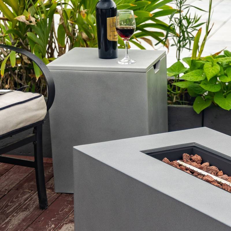 Cozy Propane Fire Table with Tank Holder