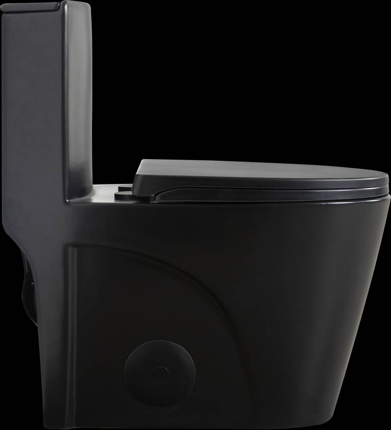 Matte Black Dual-Flush Comfort Toilet