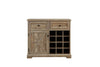 Chic Farmhouse Buffet & Wine Bar Cabinet