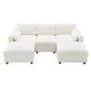 Cozy Cloud Modular Sofa with Storage & Ottomans