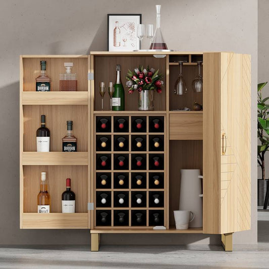 Stylish Wine Bar Cabinet with Chic Storage