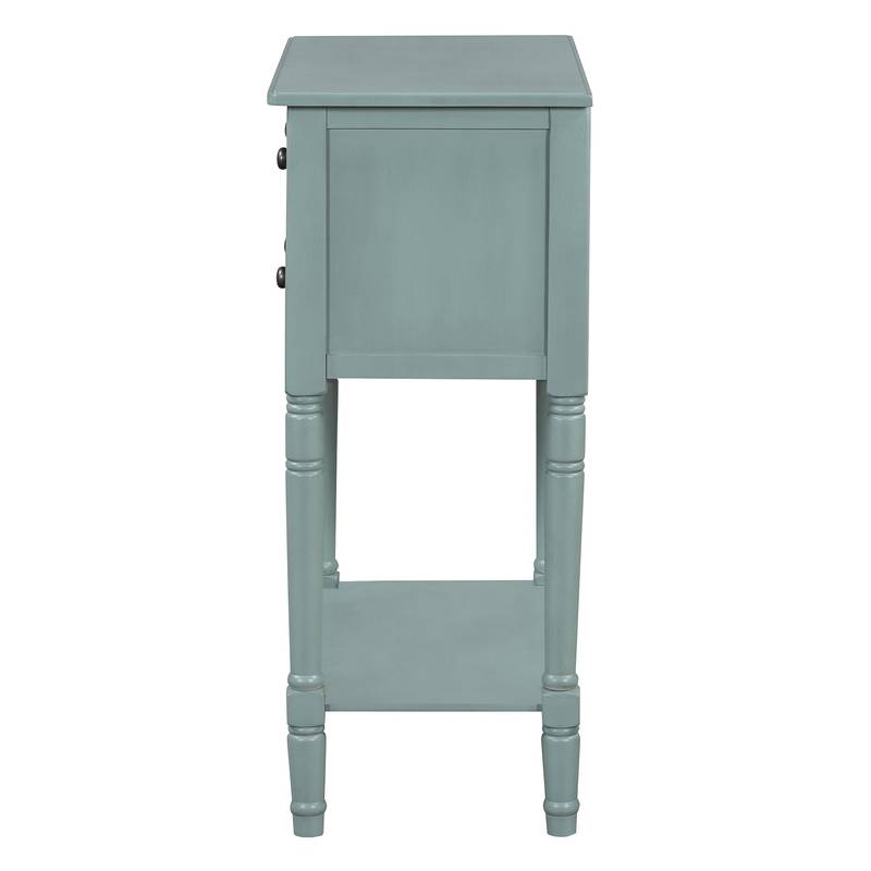 Charming Slim Console Table with Drawers