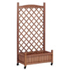 Garden Oasis Duo: Raised Planter with Climbing Trellis