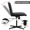 Sleek Black Adjustable Swivel Chair for Home & Office