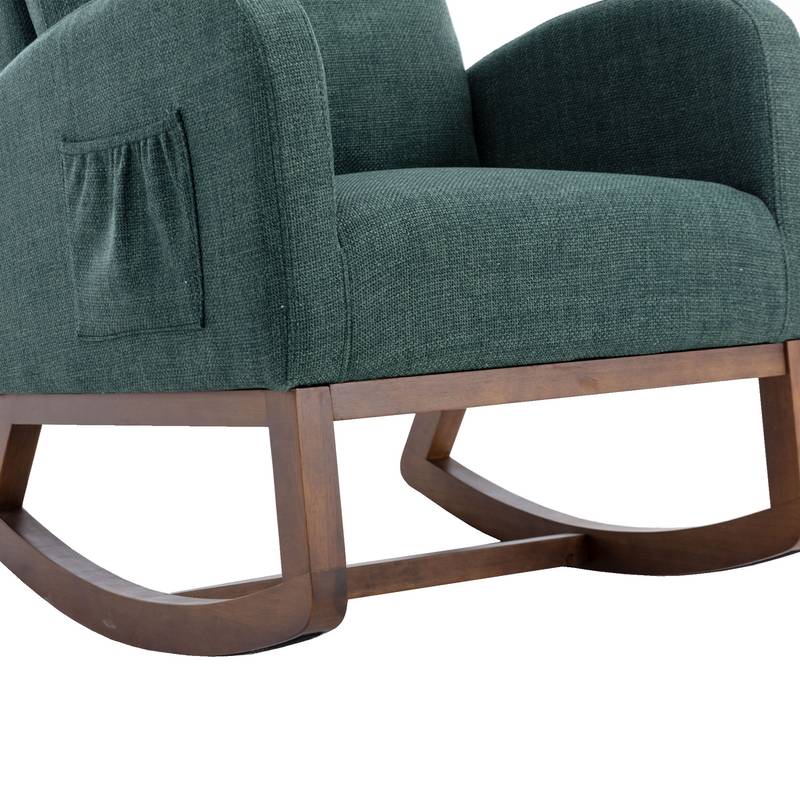 Stylish Emerald Rocking Glider Chair