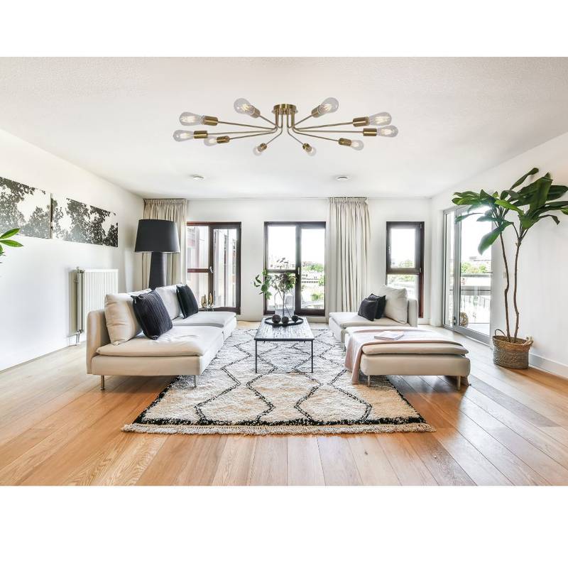 Radiant Gold Sputnik Chandelier