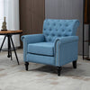 Chic Blue Accent Chair