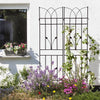 Stylish Metal Garden Trellis Set for Climbing Plants