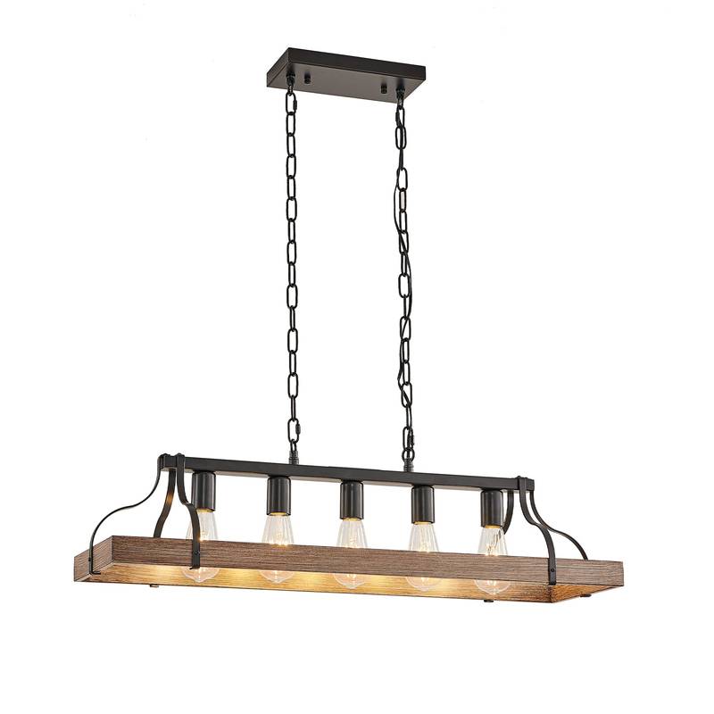 Rustic Elegance Pendant Light – Adjustable Modern Chandelier for Any Room