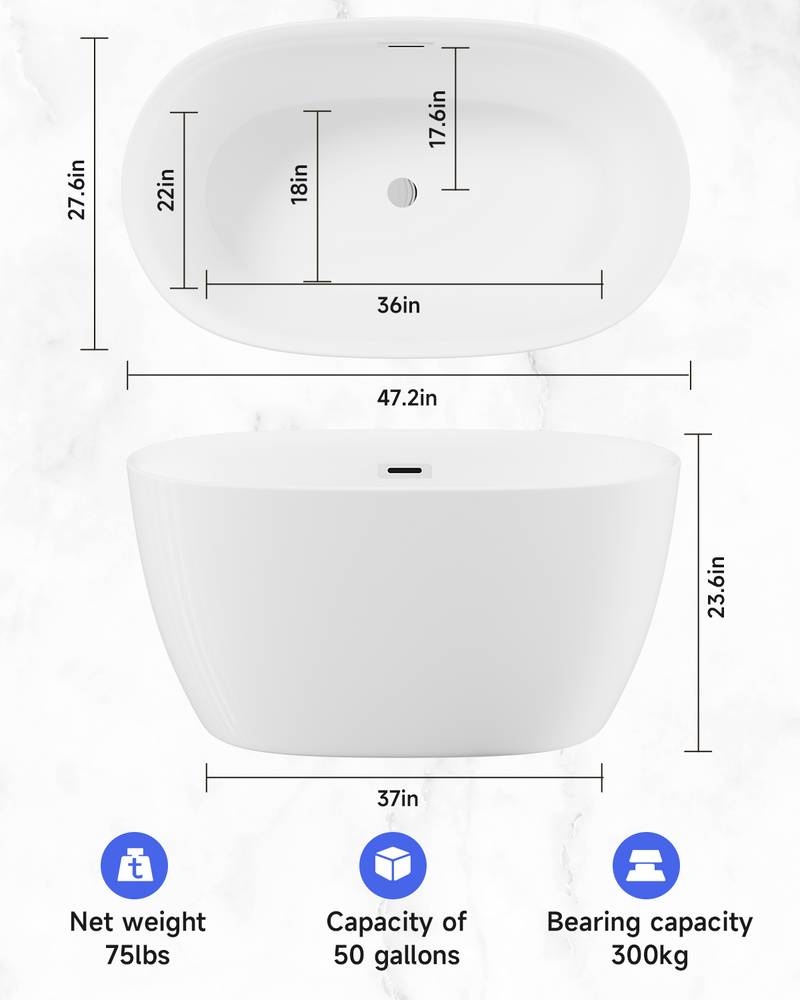 Dreamy Oval Soaking Tub