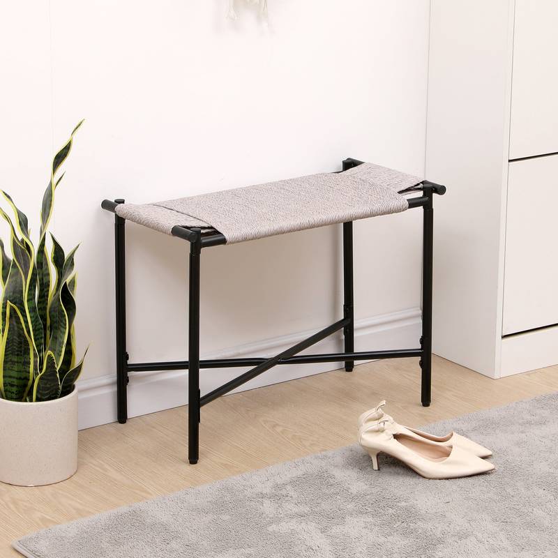 Boho Chic Entryway Ottoman & Footrest