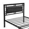Sleek Black Twin Metal Bed Frame