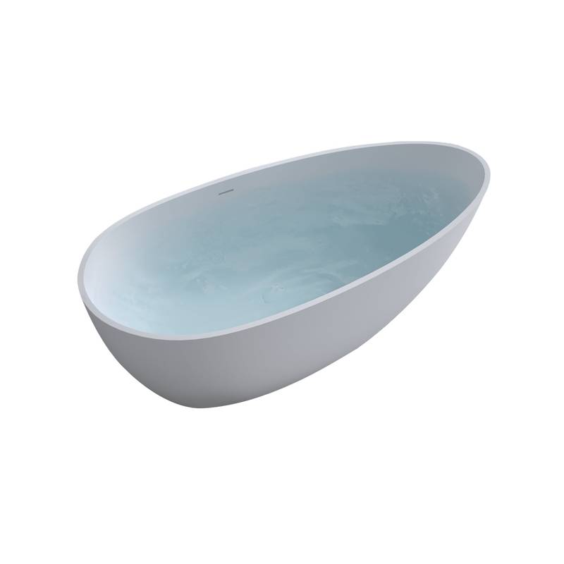 Elegant Matte White Freestanding Soaking Tub