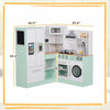 Joyful Kitchen Playset for Kids - Cozy Corner Kitchen with Real Sounds and Chalkboard