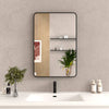 Stylish Matte Black Farmhouse Bathroom Mirror