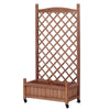 Garden Oasis Duo: Raised Planter with Climbing Trellis