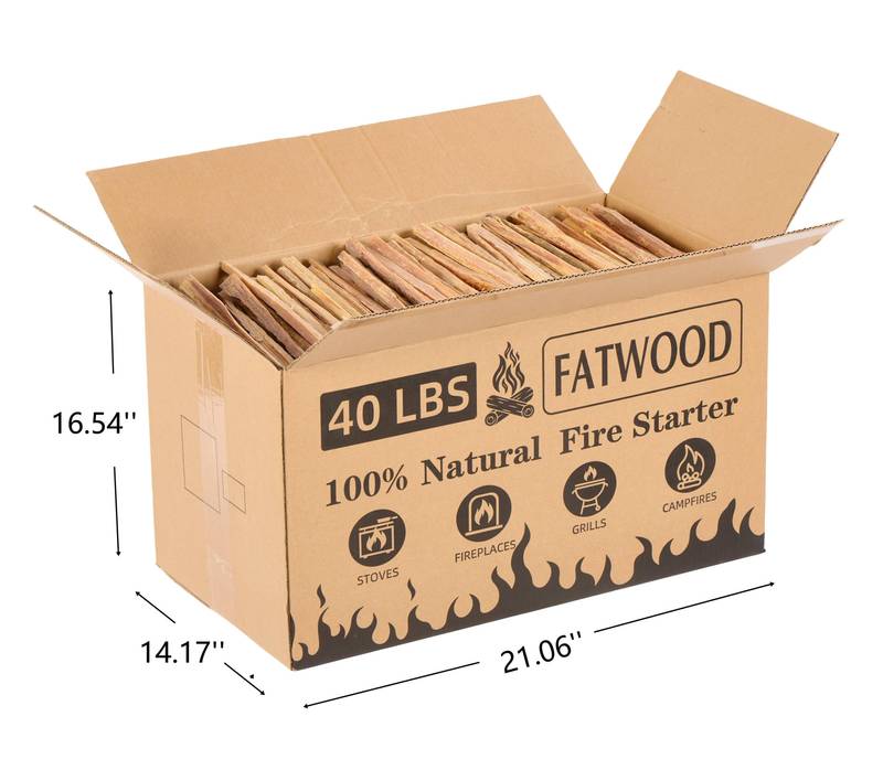 Nature’s Firestarter Sticks - Pure Pine Kindling for Campfires and Grills