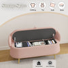 Dreamy Teddy Long Storage Sofa Stool