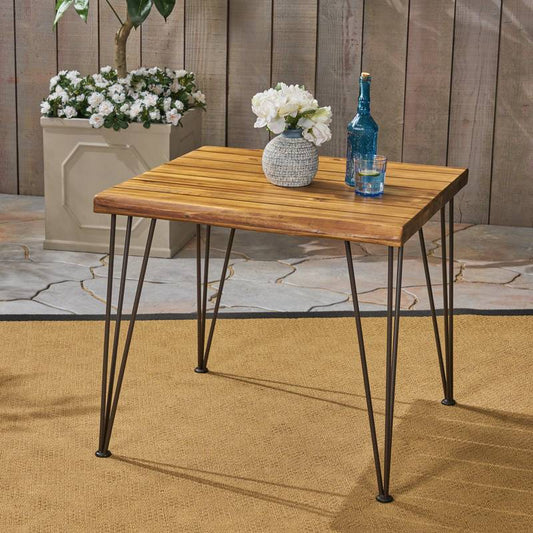 Zion Wood & Metal Blend Table