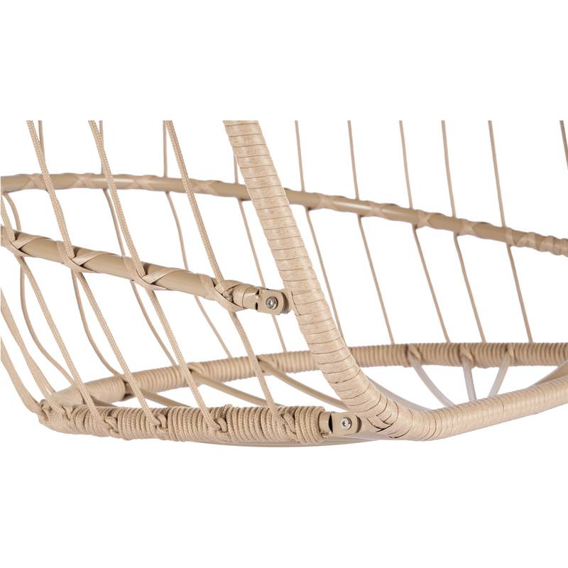 Cozy Khaki Rattan Egg Swing Chair
