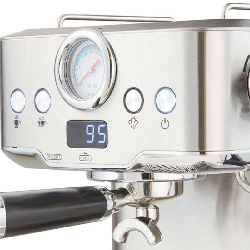BrewMaster Pro Espresso Maker with Frother - Perfect for Cappuccinos and Lattes!