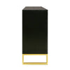 Sleek Black Modern Sideboard with Adjustable Shelves