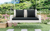 Cozy Wicker Swing for Two