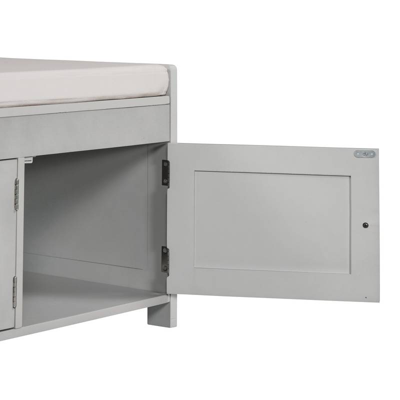 Cozy Curved Storage Bench with Hidden Space
