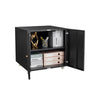 Mobile Black Copier Cabinet