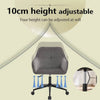 Chic Velvet Rolling Desk Chair