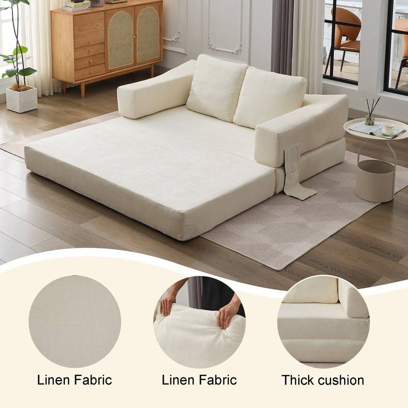 Chic Convertible Sofa Bed & Floor Couch