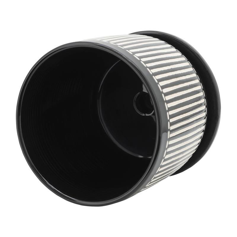 Stylish Black Vertical Planter with Saucer