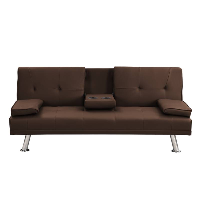 Cozy Convertible Sofa Bed with Modern Armrests
