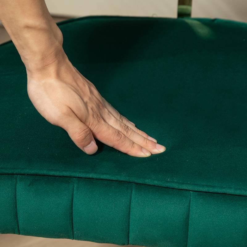 Emerald Velvet Swivel Desk Chair