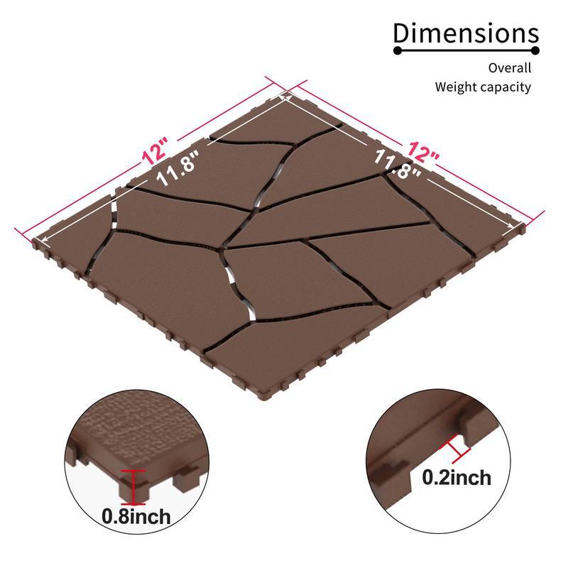 Chic Stone Interlocking Patio Tiles