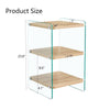Stylish Trio Storage Nightstand